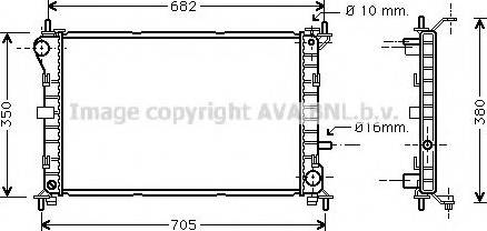 Prasco FDA2264 - Радиатор, охлаждение двигателя autospares.lv