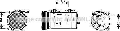 Prasco FDAK267 - Компрессор кондиционера autospares.lv