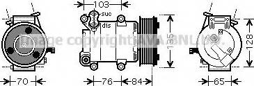 Prasco FDK418 - Компрессор кондиционера autospares.lv