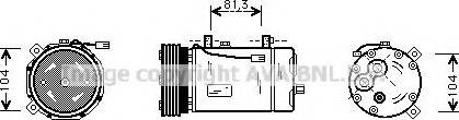 Prasco FDK267 - Компрессор кондиционера autospares.lv