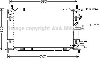 Prasco FDM388 - Модуль охлаждения autospares.lv