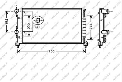 Prasco FT908R001 - Радиатор, охлаждение двигателя autospares.lv