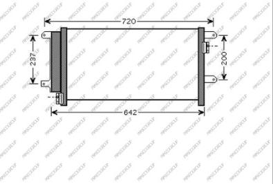 Prasco FT927C001 - Конденсатор кондиционера autospares.lv