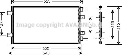 Prasco FT5247 - Конденсатор кондиционера autospares.lv