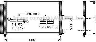 Prasco FT5289D - Конденсатор кондиционера autospares.lv