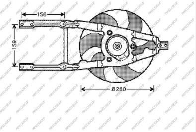 Prasco FT019F002 - Вентилятор, охлаждение двигателя autospares.lv