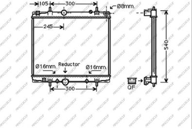 Prasco FT152R002 - Радиатор, охлаждение двигателя autospares.lv