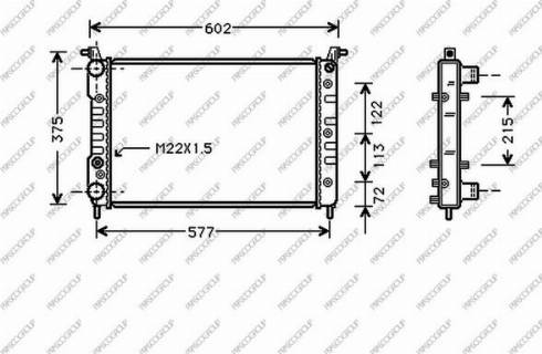 Prasco FT113R005 - Радиатор, охлаждение двигателя autospares.lv