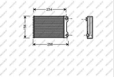 Prasco FT133H002 - Теплообменник, отопление салона autospares.lv