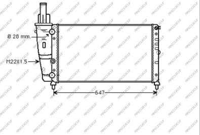 Prasco FT132R003 - Радиатор, охлаждение двигателя autospares.lv