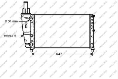 Prasco FT132R014 - Радиатор, охлаждение двигателя autospares.lv