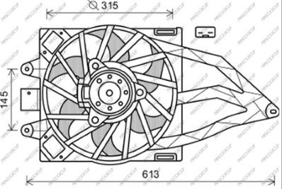 Prasco FT122F005 - Вентилятор, охлаждение двигателя autospares.lv