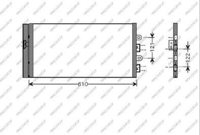 Prasco FT340C002 - Конденсатор кондиционера autospares.lv