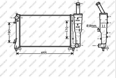 Prasco FT340R006 - Радиатор, охлаждение двигателя autospares.lv