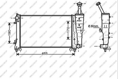 Prasco FT350R005 - Радиатор, охлаждение двигателя autospares.lv