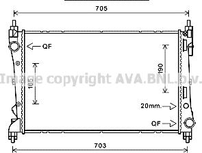 Prasco FT2449 - Радиатор, охлаждение двигателя autospares.lv