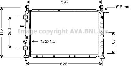 Prasco FT2190 - Радиатор, охлаждение двигателя autospares.lv