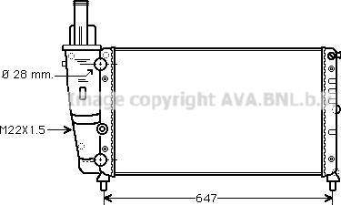 Prasco FT2140 - Радиатор, охлаждение двигателя autospares.lv