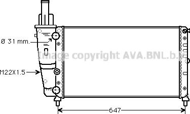 Prasco FT2141 - Радиатор, охлаждение двигателя autospares.lv