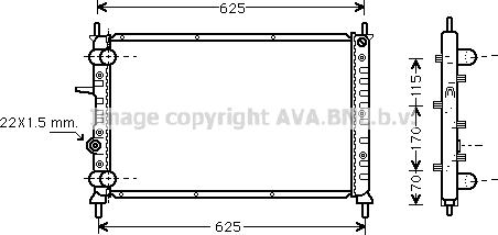 Prasco FT2188 - Радиатор, охлаждение двигателя autospares.lv