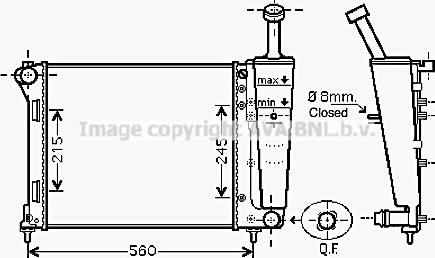 Prasco FT2345 - Радиатор, охлаждение двигателя autospares.lv