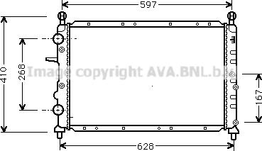 Prasco FT2322 - Радиатор, охлаждение двигателя autospares.lv