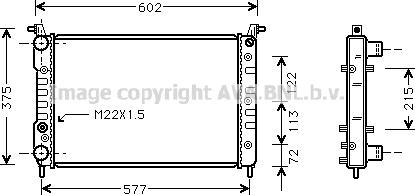 Prasco FT2225 - Радиатор, охлаждение двигателя autospares.lv