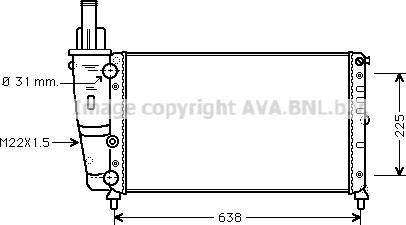 Prasco FT2228 - Радиатор, охлаждение двигателя autospares.lv