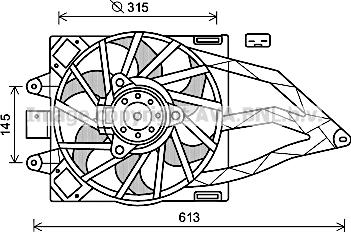 Prasco FT7565 - Вентилятор, охлаждение двигателя autospares.lv