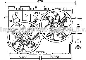 Prasco FT7584 - Вентилятор, охлаждение двигателя autospares.lv