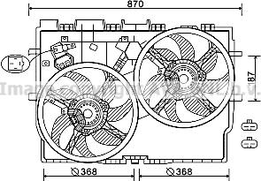 Prasco FT7585 - Вентилятор, охлаждение двигателя autospares.lv