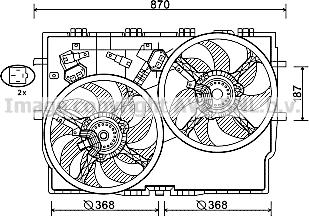 Prasco FT7588 - Вентилятор, охлаждение двигателя autospares.lv