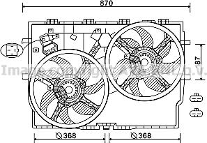 Prasco FT7587 - Вентилятор, охлаждение двигателя autospares.lv