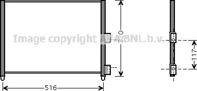 Prasco FTA5303 - Конденсатор кондиционера autospares.lv