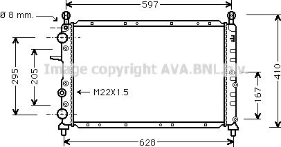 Prasco FTA2096 - Радиатор, охлаждение двигателя autospares.lv