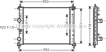 Prasco FTA2182 - Радиатор, охлаждение двигателя autospares.lv