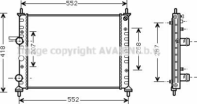 Prasco FTA2249 - Радиатор, охлаждение двигателя autospares.lv