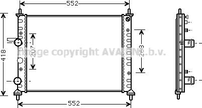 Prasco FTA2201 - Радиатор, охлаждение двигателя autospares.lv