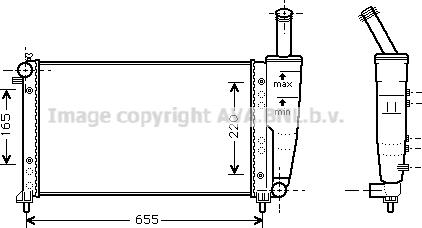 Prasco FTA2218 - Радиатор, охлаждение двигателя autospares.lv