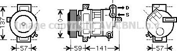 Prasco FTAK333 - Компрессор кондиционера autospares.lv