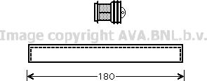 Prasco FTD343 - Осушитель, кондиционер autospares.lv