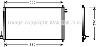 Prasco HD5107 - Конденсатор кондиционера autospares.lv