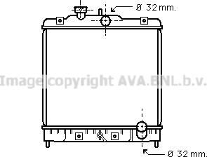 Prasco HD2075 - Радиатор, охлаждение двигателя autospares.lv