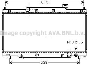 Prasco HD2164 - Радиатор, охлаждение двигателя autospares.lv