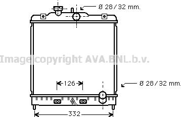 Prasco HD2121 - Радиатор, охлаждение двигателя autospares.lv