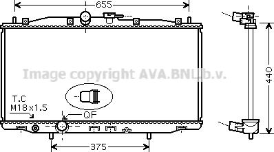 Prasco HD2170 - Радиатор, охлаждение двигателя autospares.lv