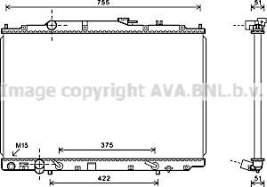 Prasco HD2243 - Радиатор, охлаждение двигателя autospares.lv