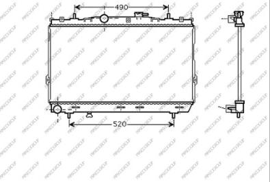 Prasco HN624R005 - Радиатор, охлаждение двигателя autospares.lv