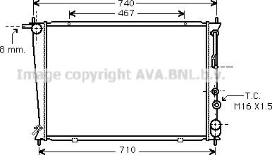 Prasco HY2054 - Радиатор, охлаждение двигателя autospares.lv