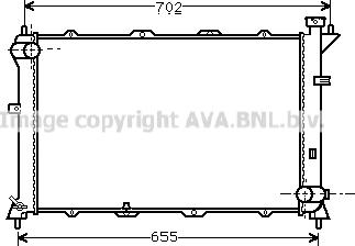 Prasco HY2024 - Радиатор, охлаждение двигателя autospares.lv